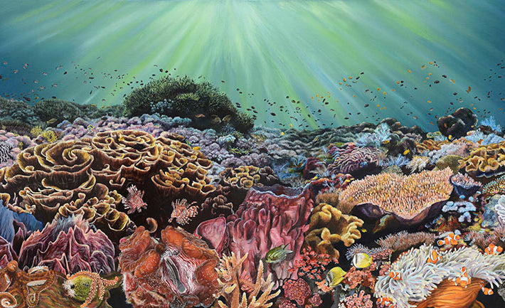 The Reef, Original Underwater Reef Painting