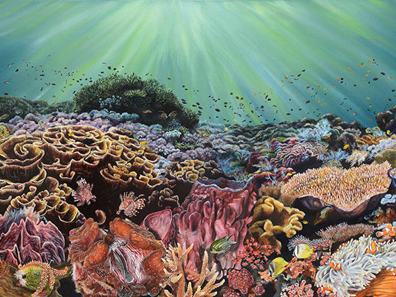 The Reef, Original Underwater Reef Painting