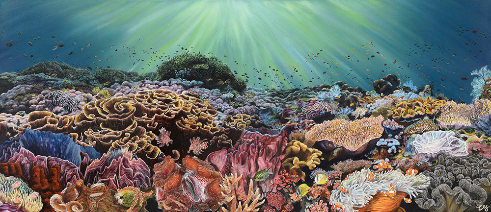 The Reef, Original Underwater Reef Painting