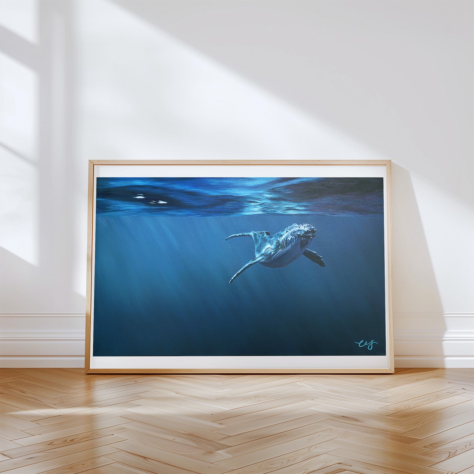 Curiosity, Limited Edition Humpback Whale Print