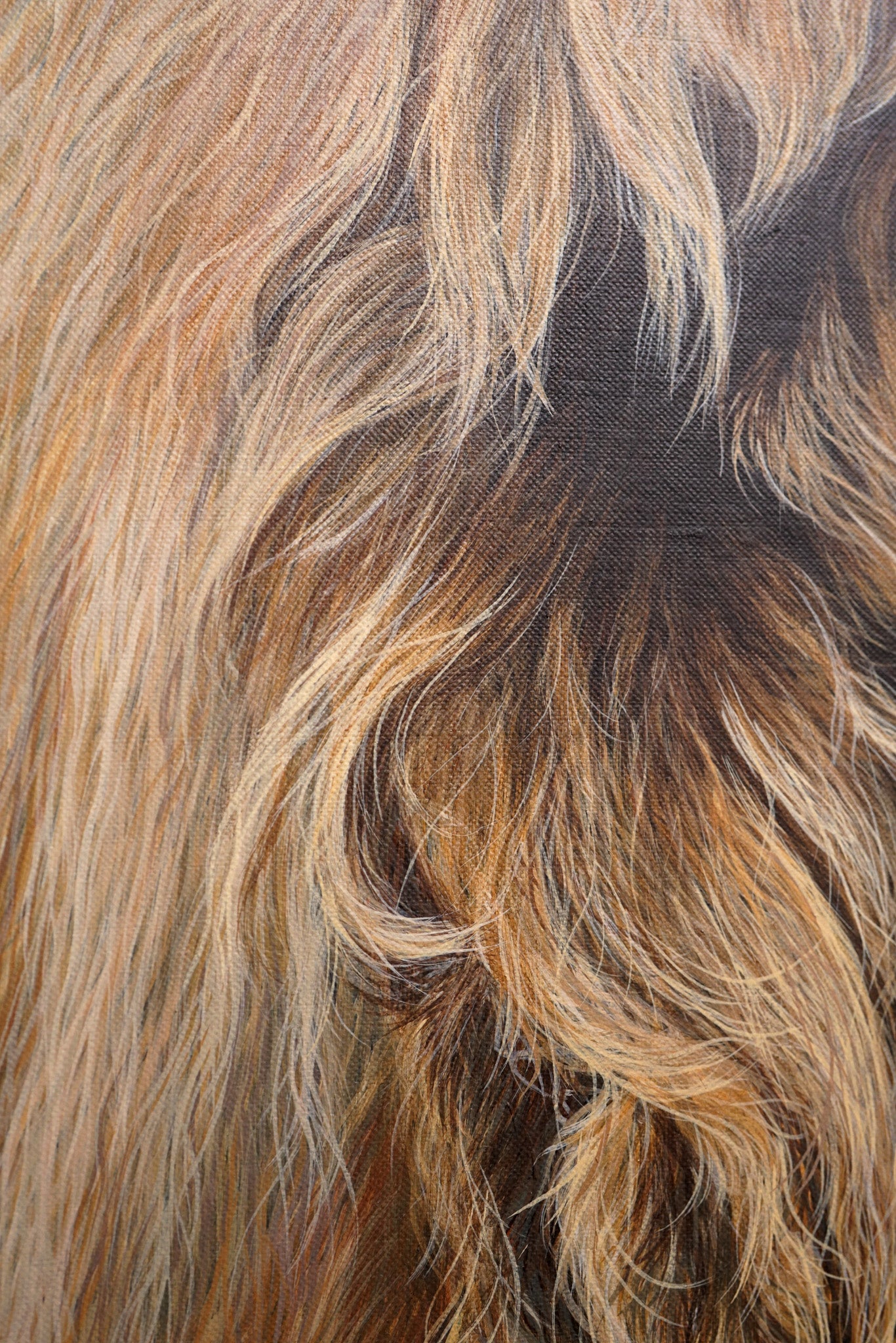 Fahari, Original Lion Painting, Leaping Male Lion