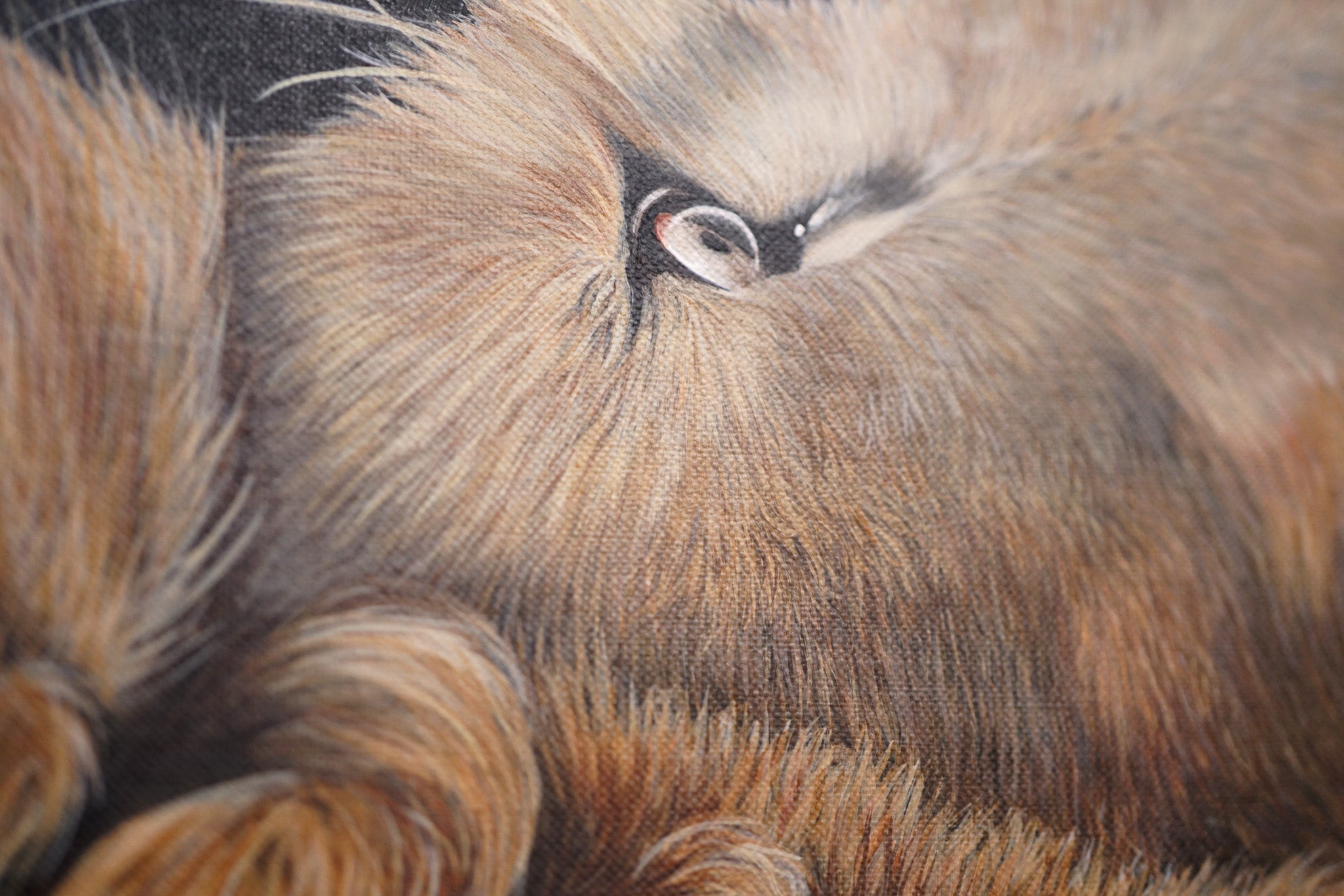 Fahari, Original Lion Painting, Leaping Male Lion