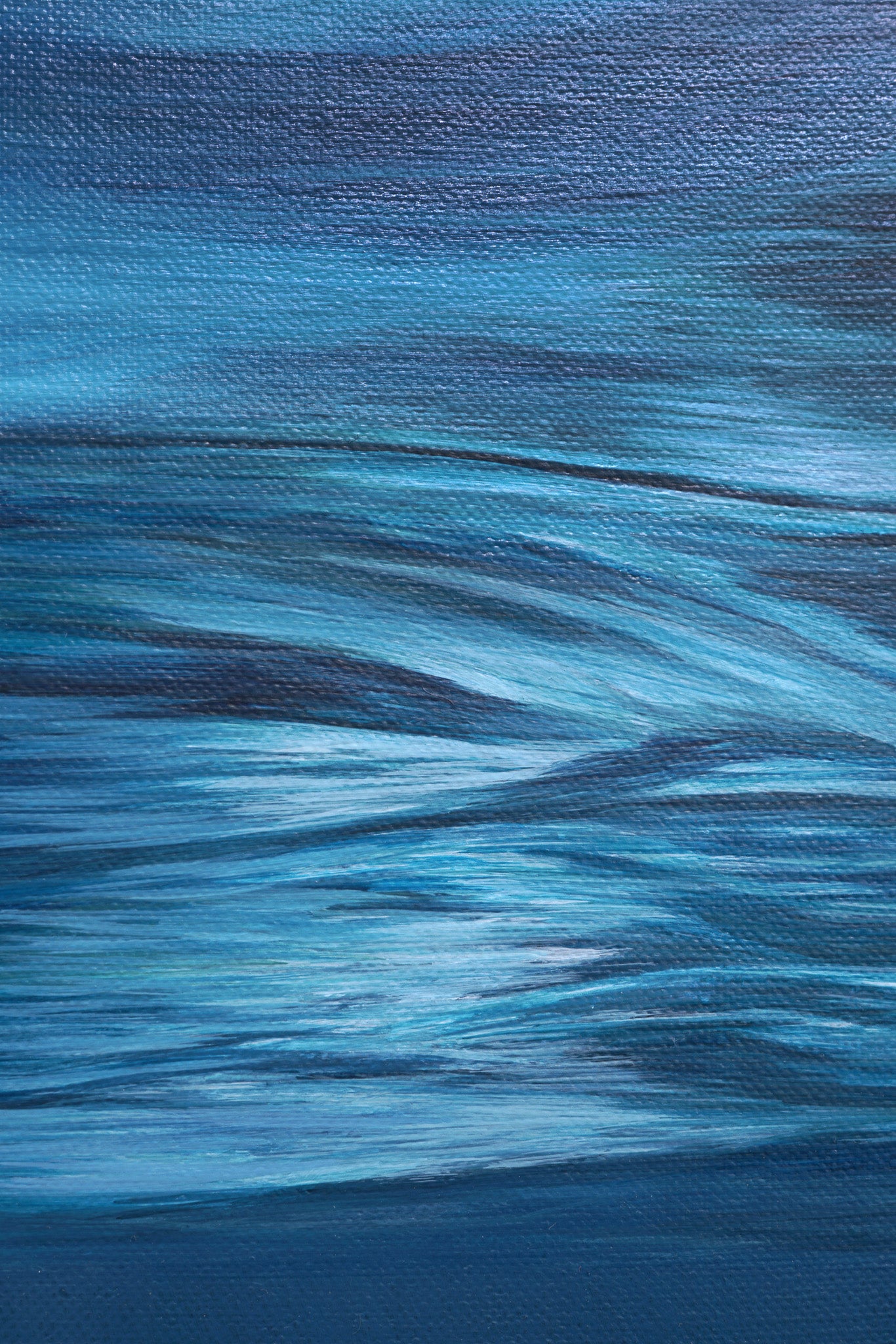 Curiosity, Original Whale Painting, Humpback Calf