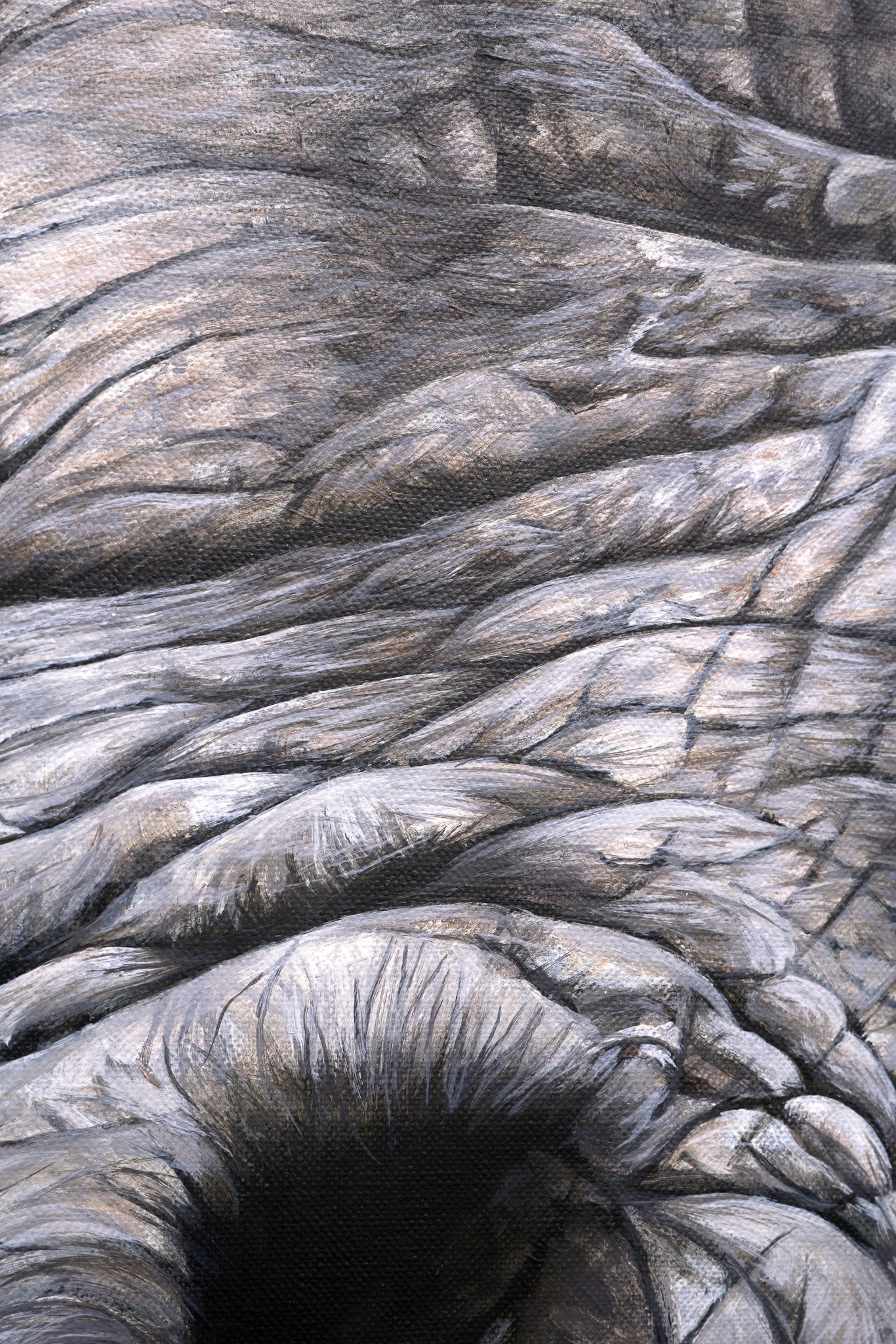 The Lovers Original Painting, Rhino Portrait