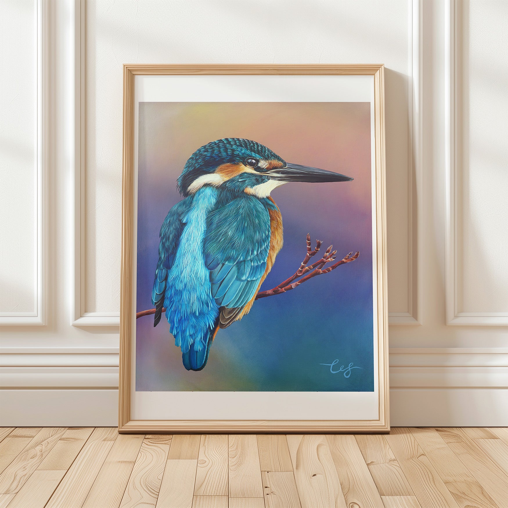 Dusk Kingfisher, Limited Edition Kingfisher Print