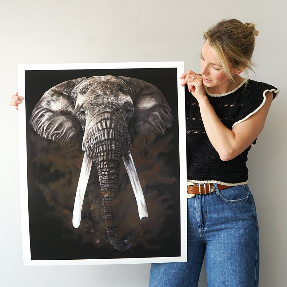 The Grandfather, Limited Edition Elephant Fine Art Print