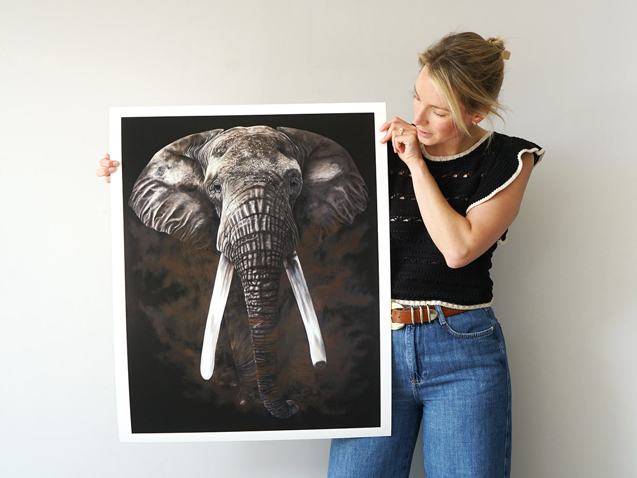 The Grandfather, Limited Edition Elephant Fine Art Print