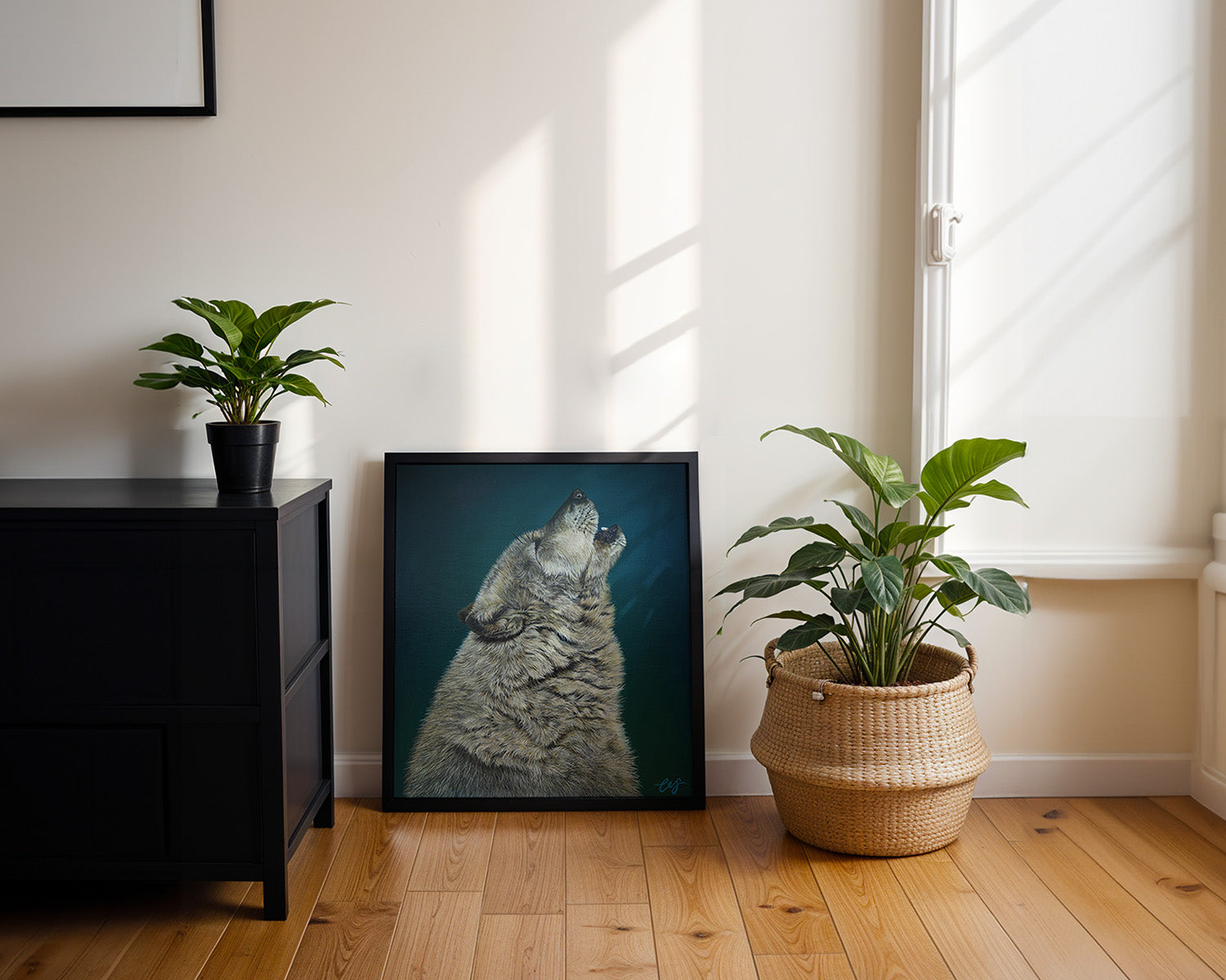 Grey Wolf, Original Wolf Painting