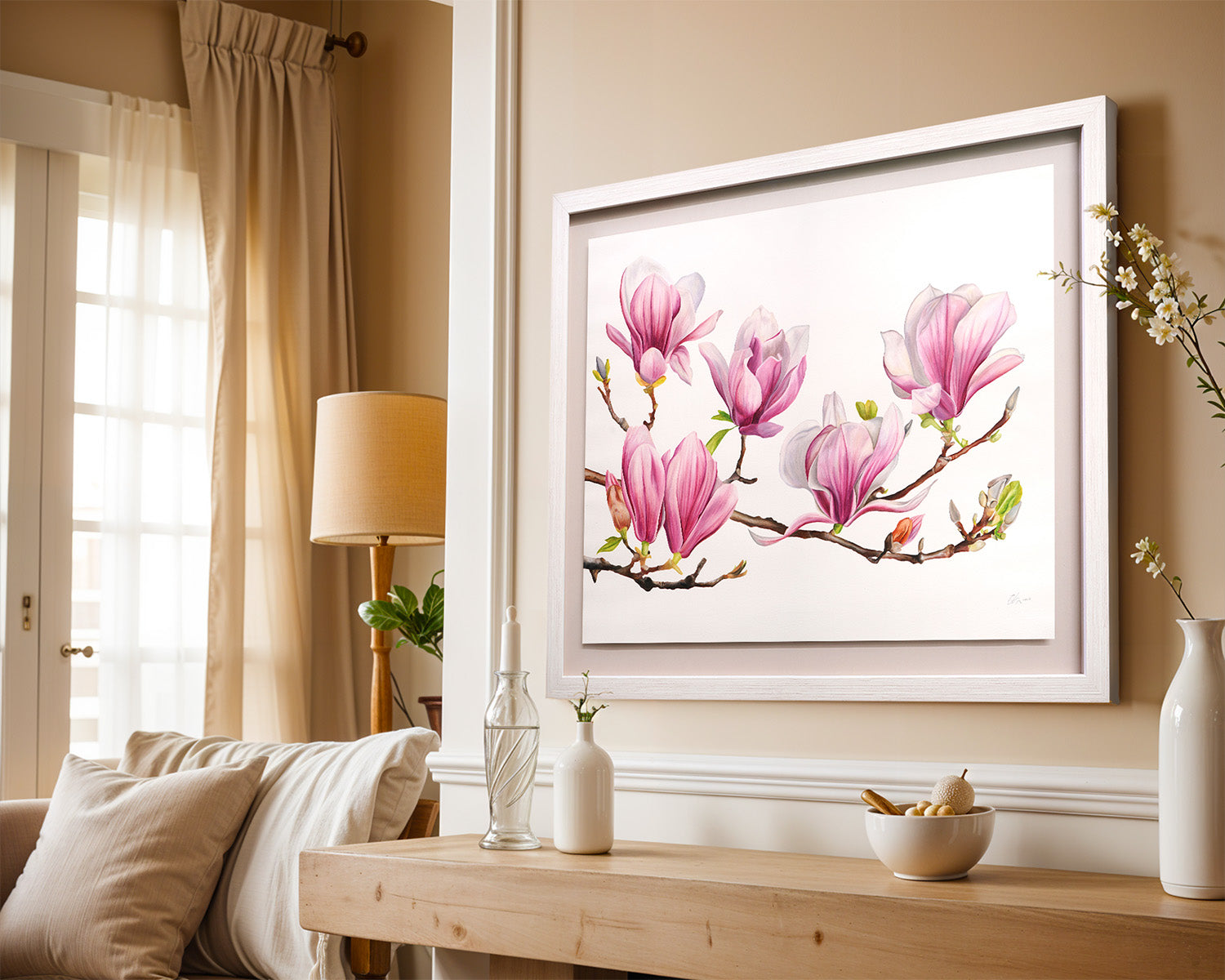 Magnolia, Original Watercolour Painting