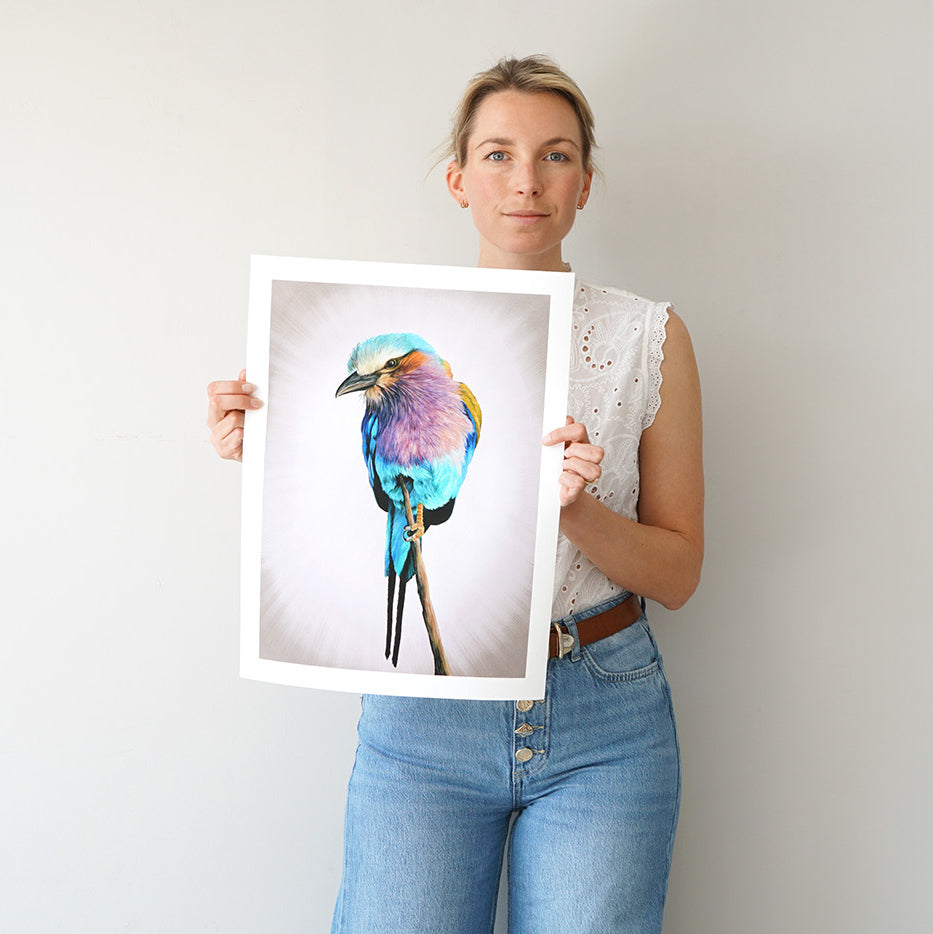 Lilac Breasted Roller, Limited Edition Fine Art Print
