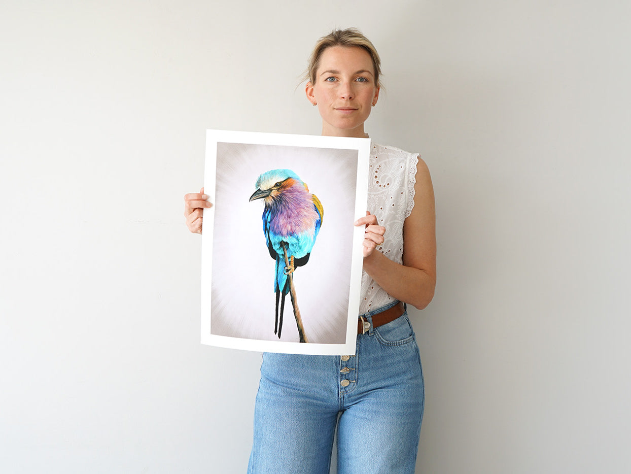 Lilac Breasted Roller, Limited Edition Fine Art Print