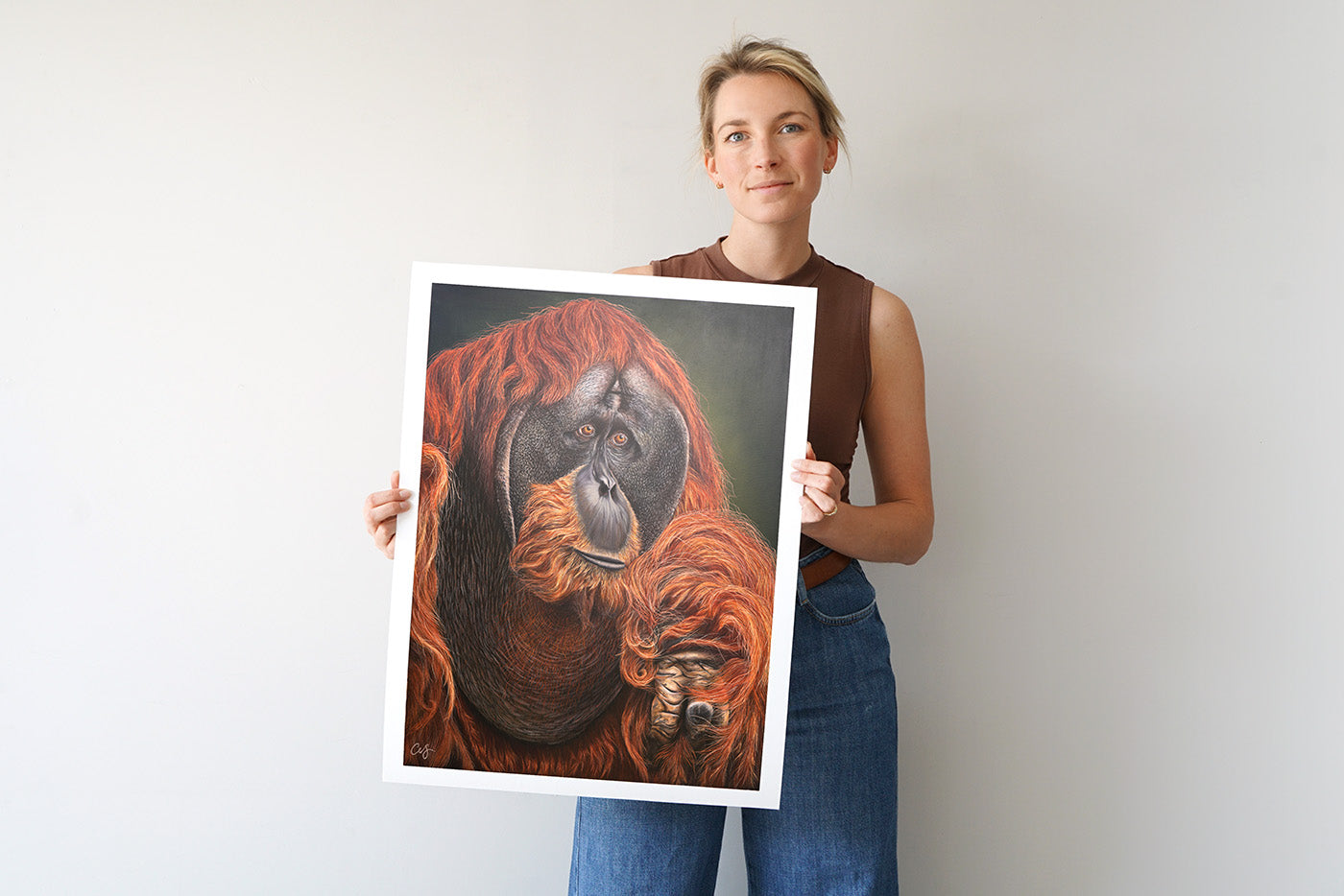 'Puluh' Pongo Abelii, Limited Edition Orangutang Print