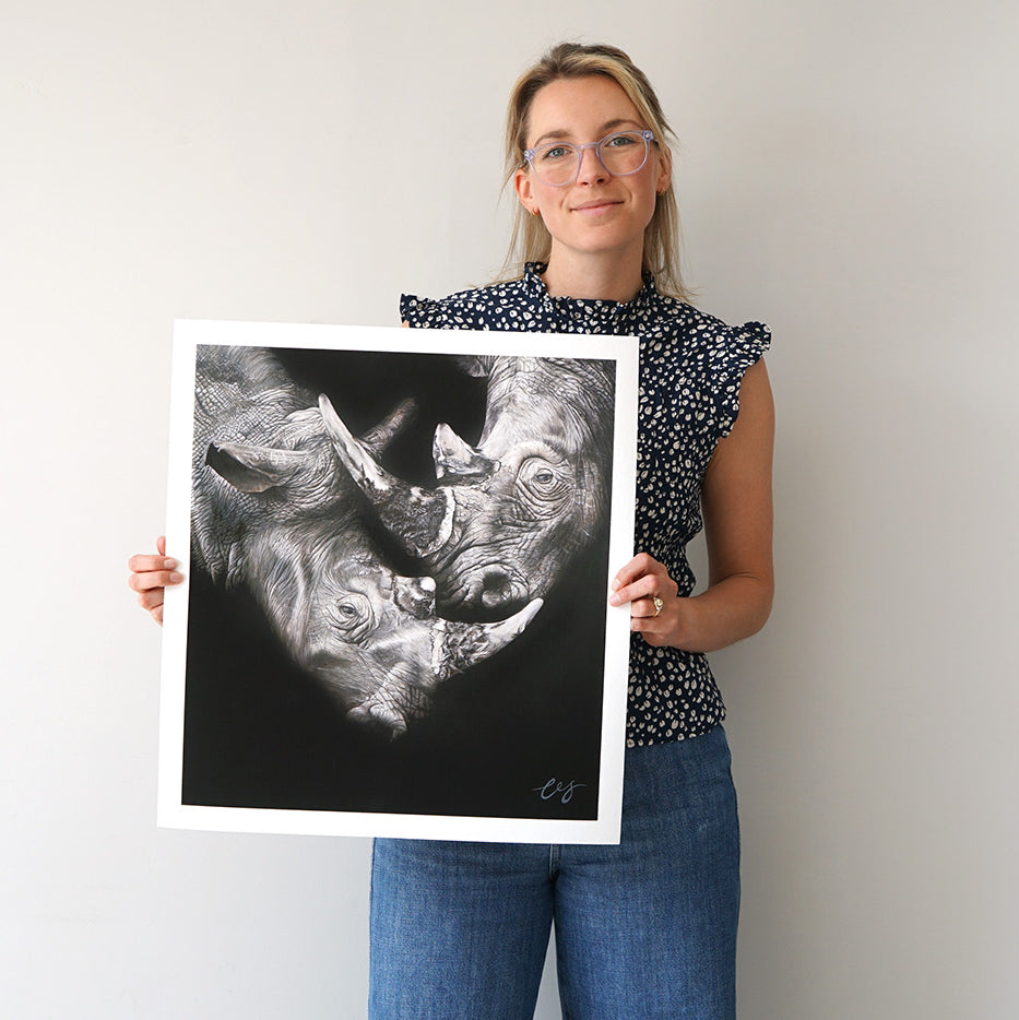 The Lovers, Limited Edition Rhino Print