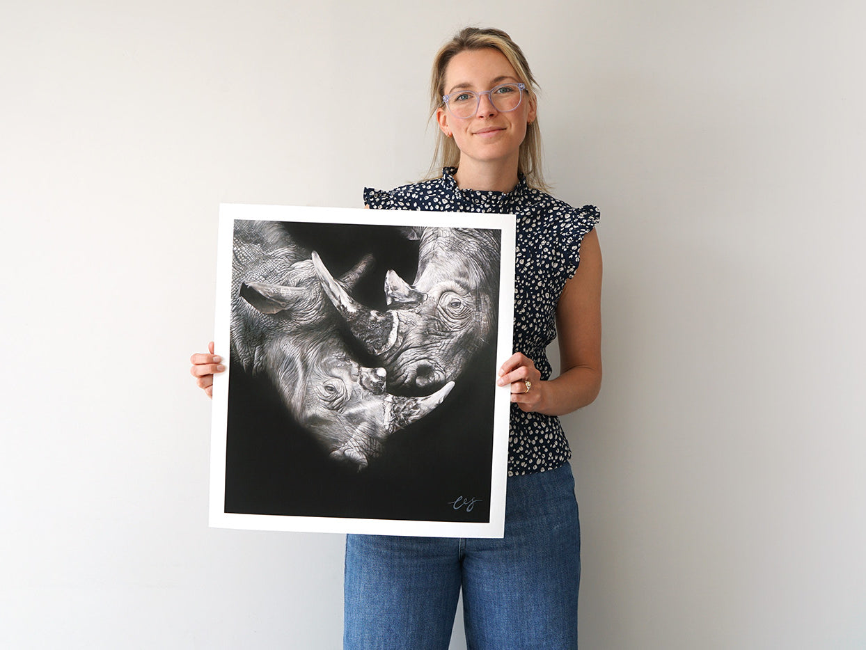The Lovers, Limited Edition Rhino Print