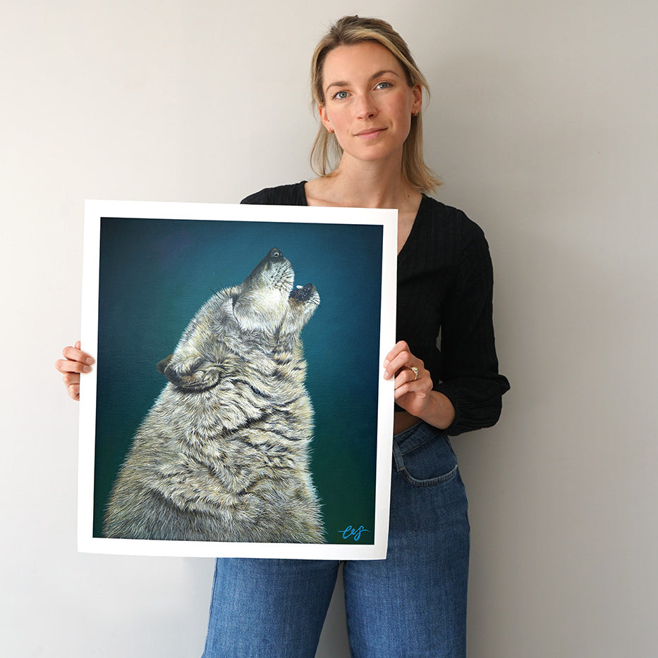 Grey Wolf, Limited Edition Fine Art Print