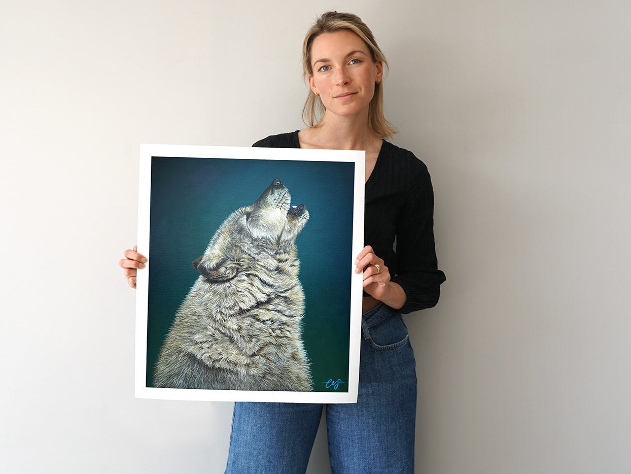 Grey Wolf, Limited Edition Fine Art Print