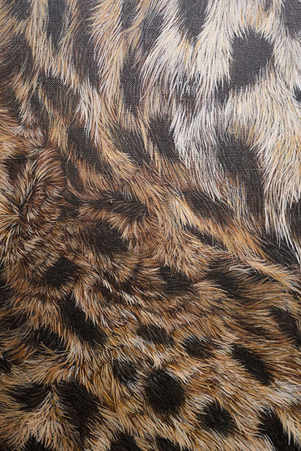 Slumber, Original Leopard Painting, Yawning Leopard