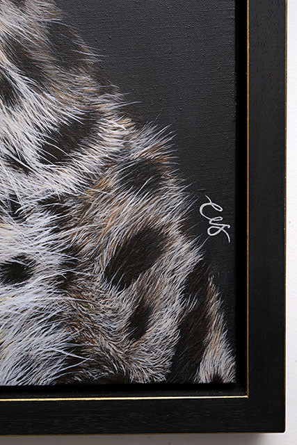 Slumber, Original Leopard Painting, Yawning Leopard