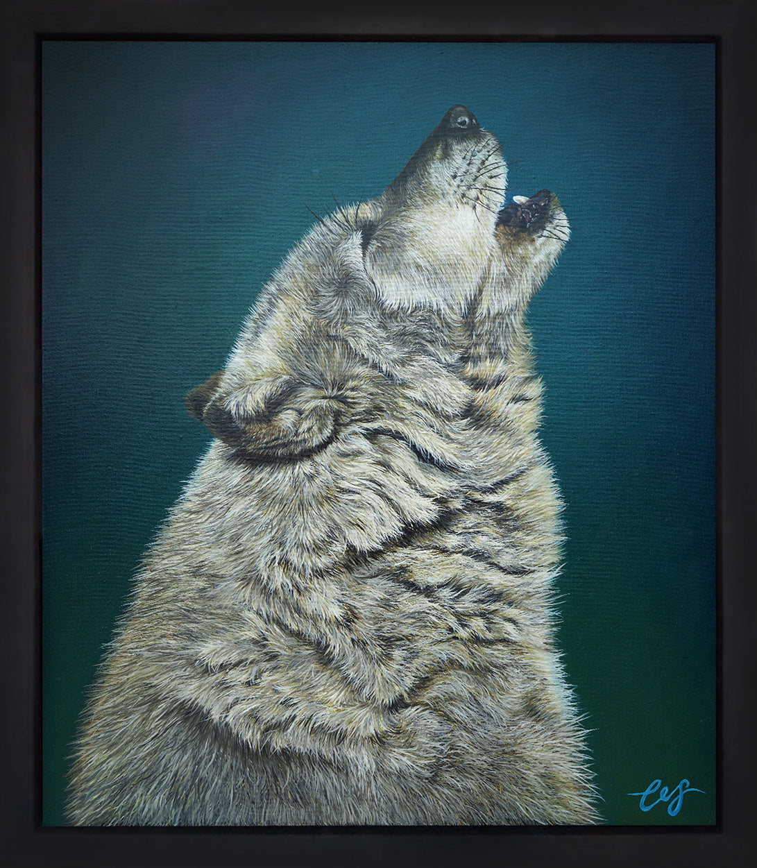 Grey Wolf, Original Wolf Painting