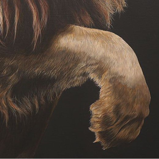 Fahari, Limited Edition Giclée Print of a Leaping Male Lion