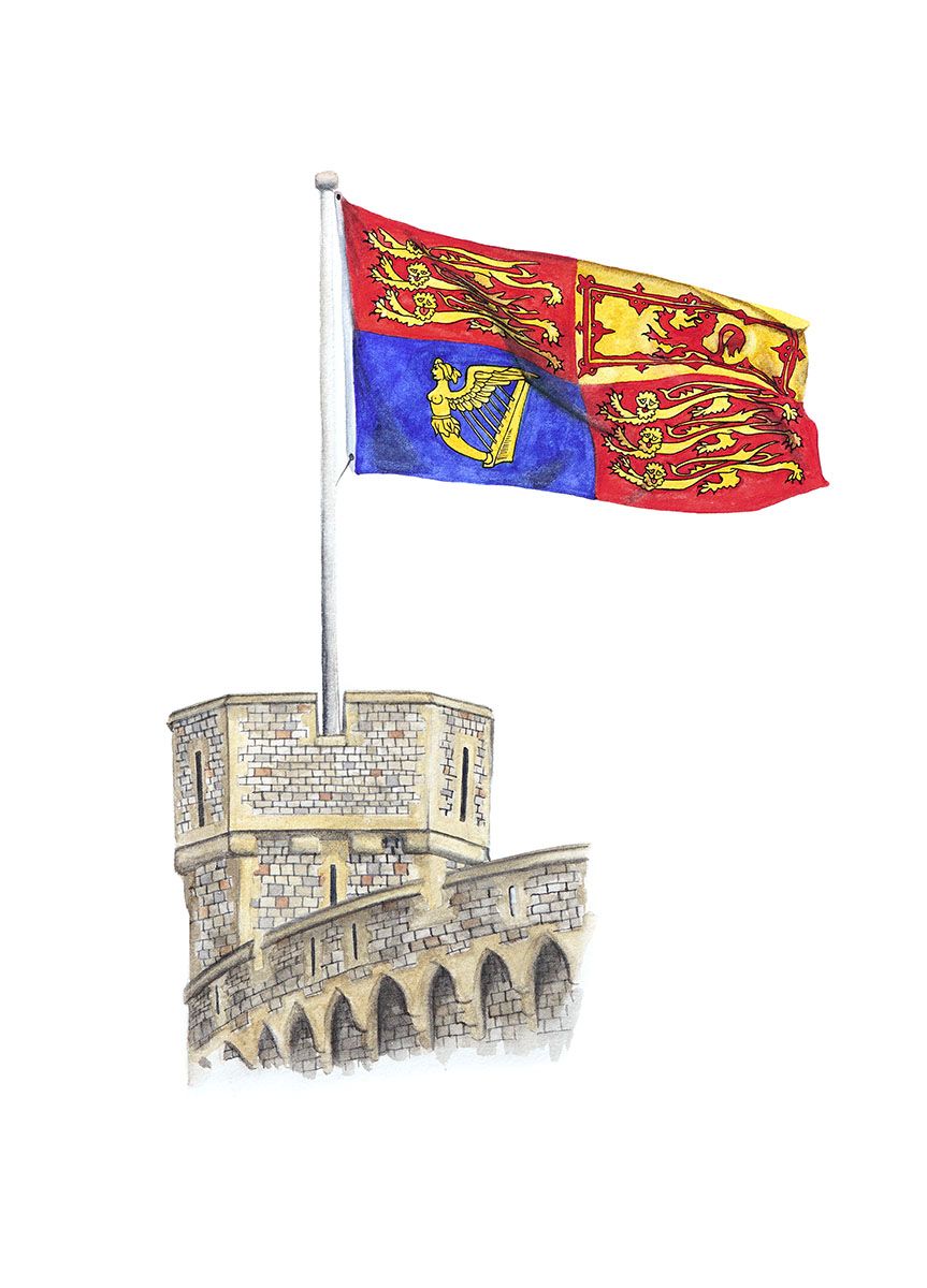 Royal Standard Flag, Limited Edition Fine Art Print