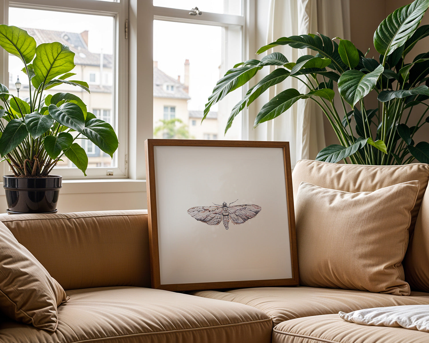 Common Grey Moth, Fine Art Watercolour Print