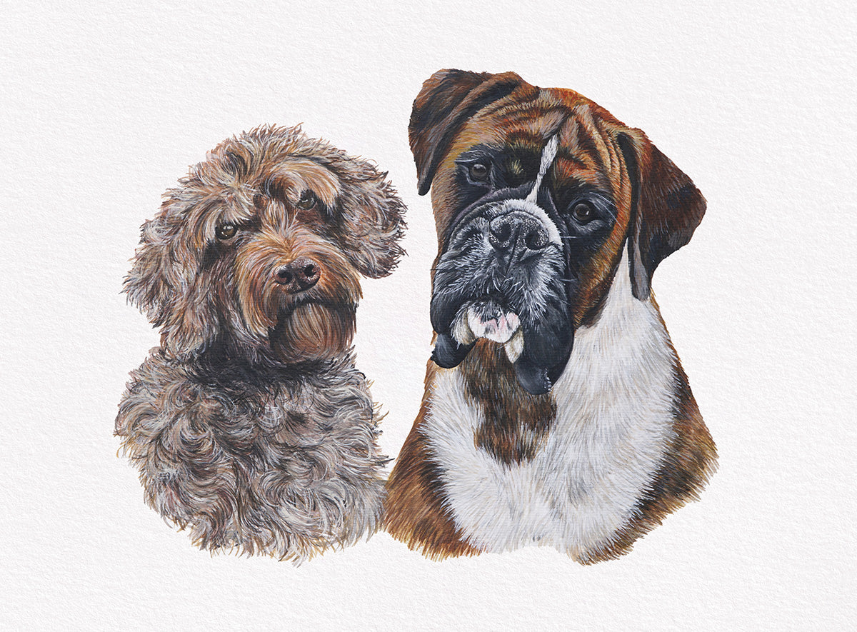 Jb double dog portrait