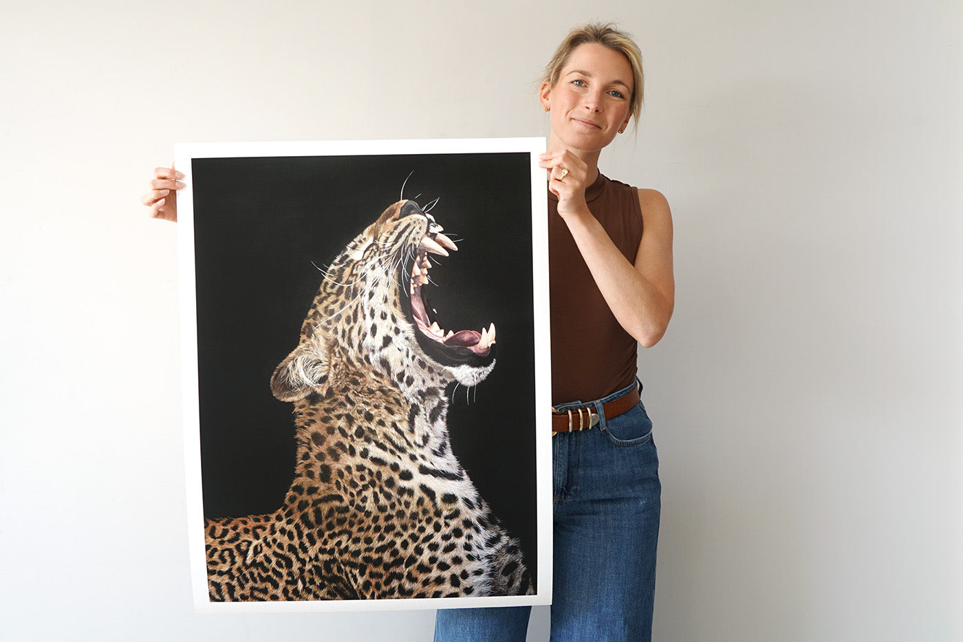 Slumber, Limited Edition Leopard Print, Yawning Leopard