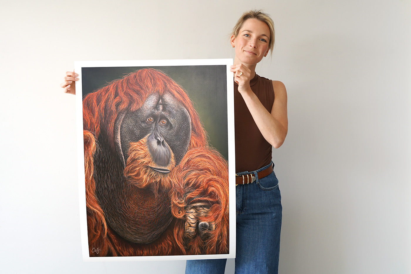 'Puluh' Pongo Abelii, Limited Edition Orangutang Print