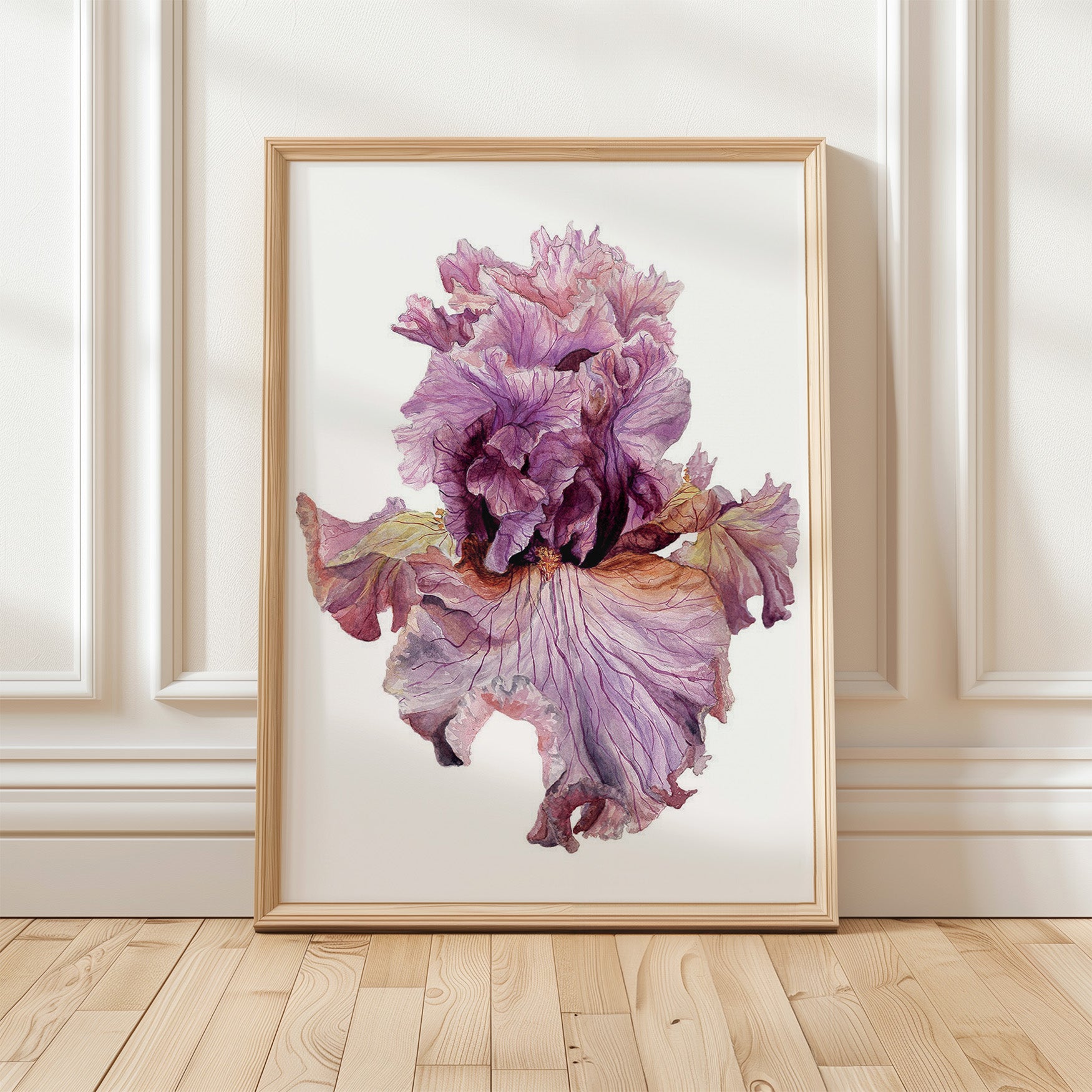 Iris Paris Fashion, Fine Art Watercolour Print