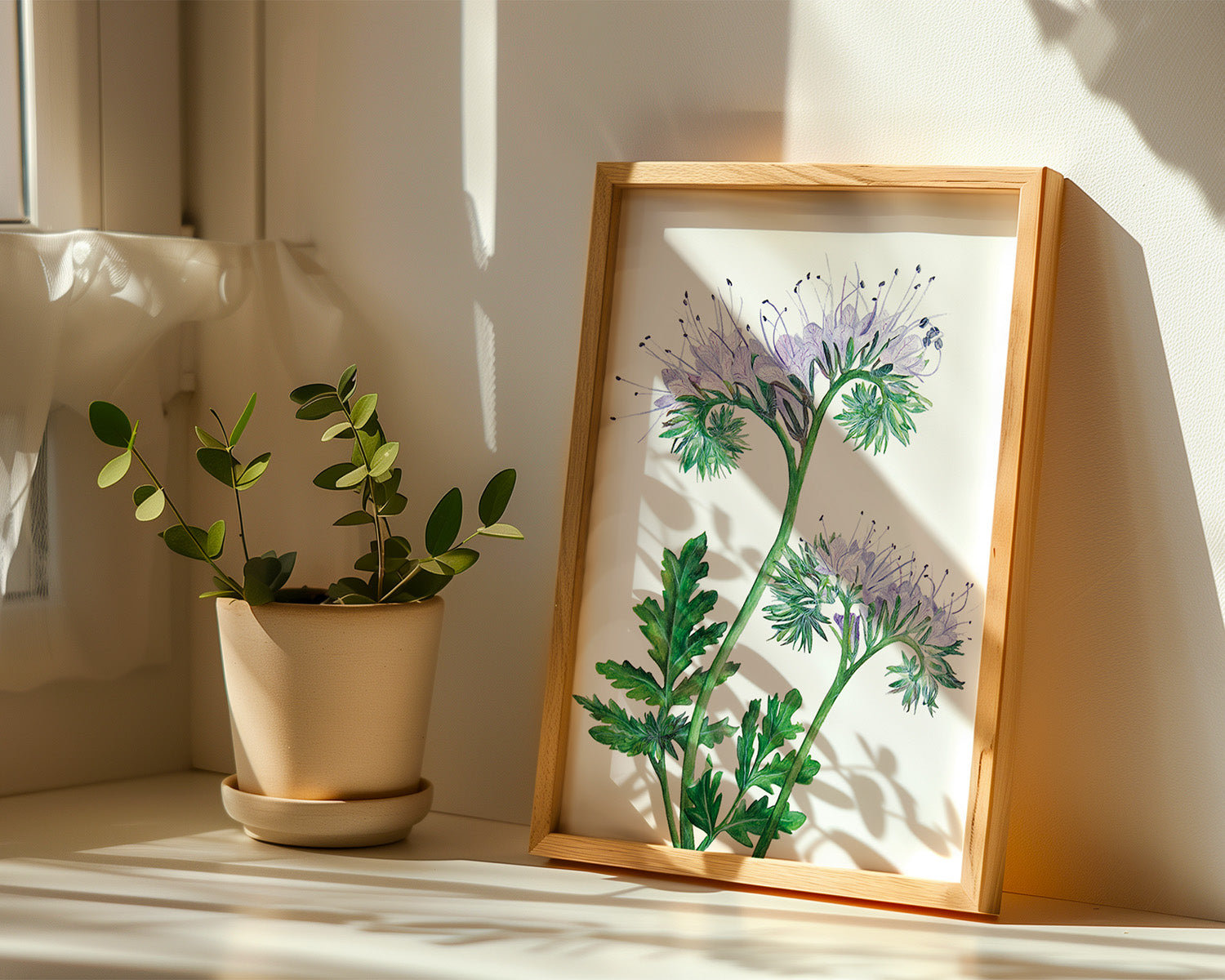 Phacelia, Fine Art Watercolour Print