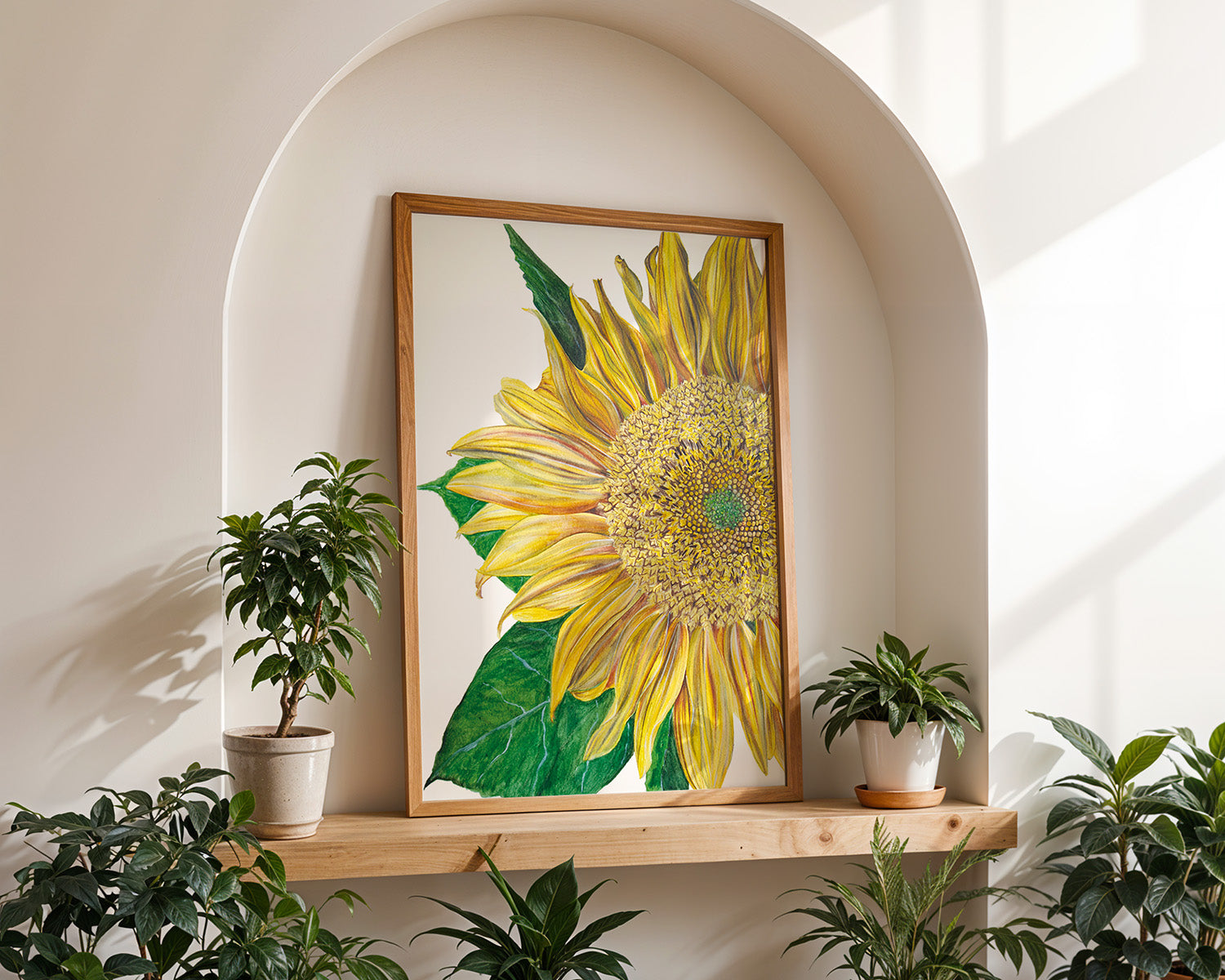 Sunflower, Fine Art Watercolour Print
