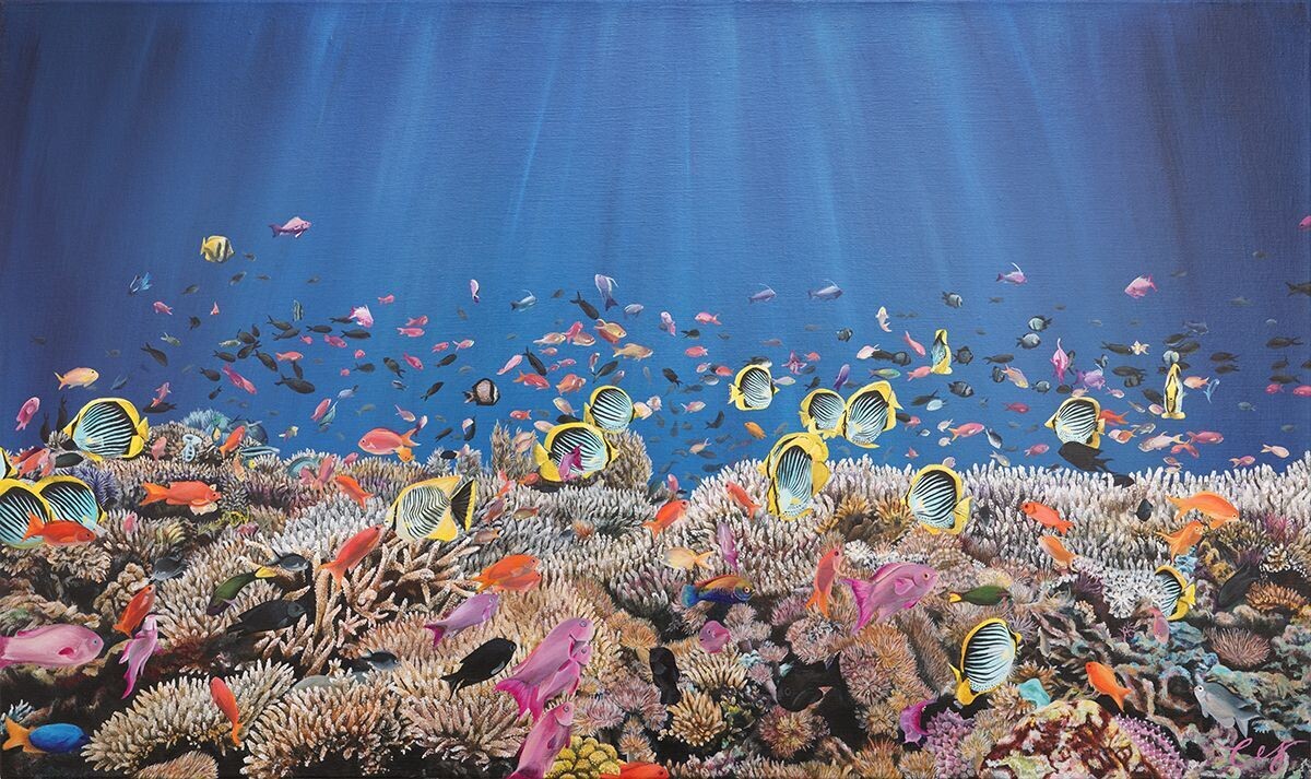 Underwater sae fish painting charlottesutton artist